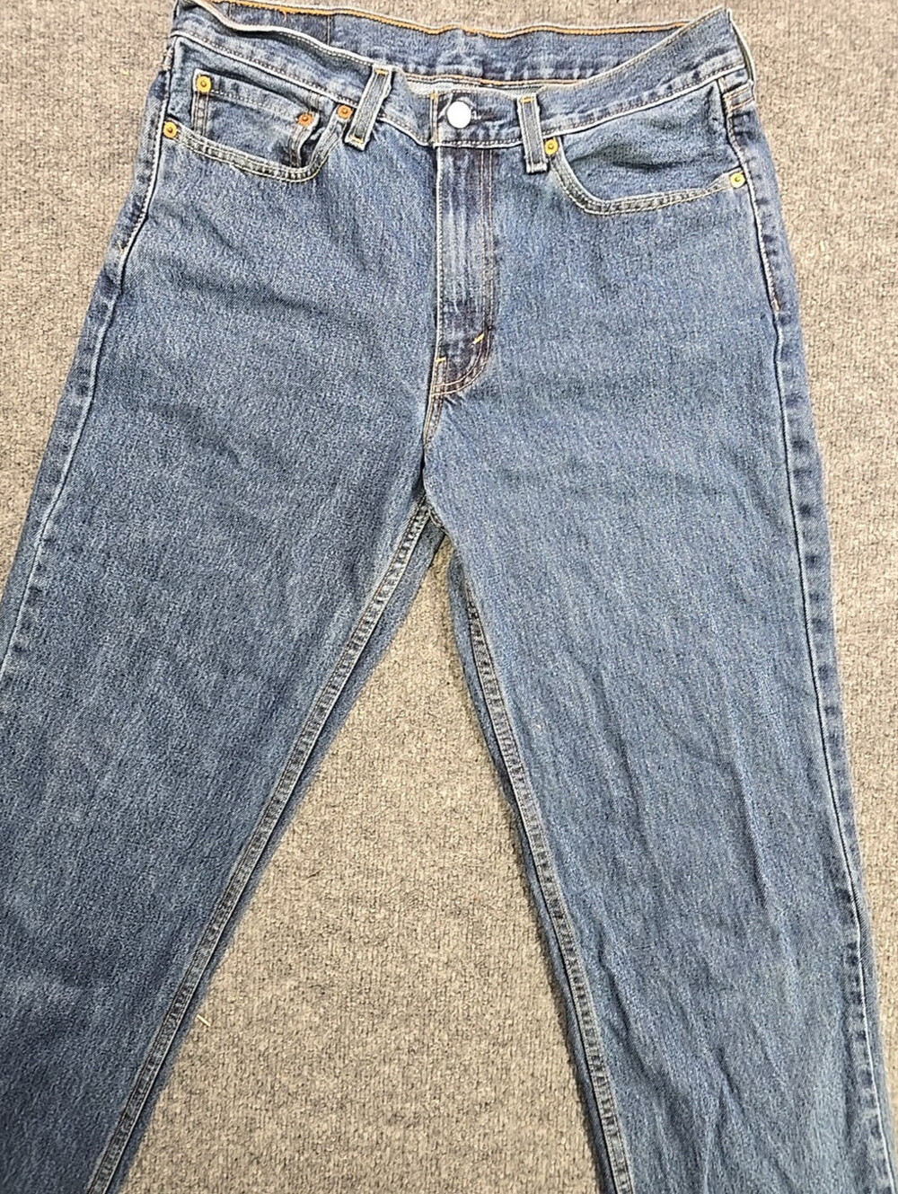Levi Strauss 550 Regular Men's Straight Leg Blue Jeans Size 38x30 EUC Medium blu